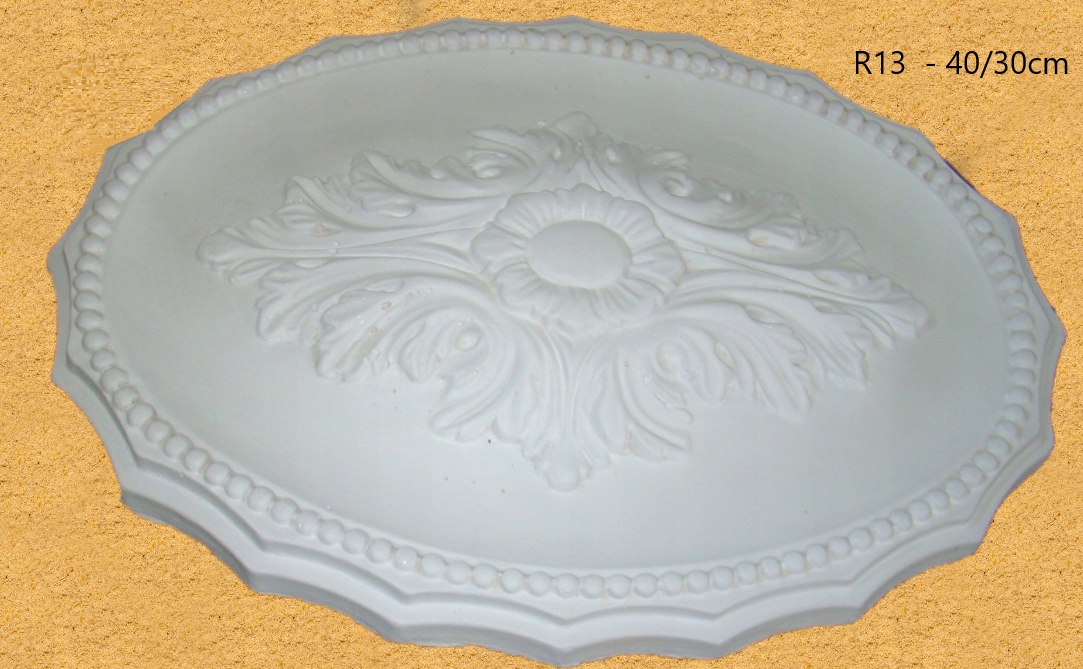 Rozeta nr R 13 sufitowa ozdobna z gipsu