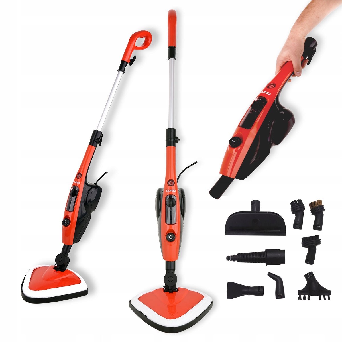 

Mop Parowy 2w1 Myjka Parowa 1500W Do Podłóg Okien