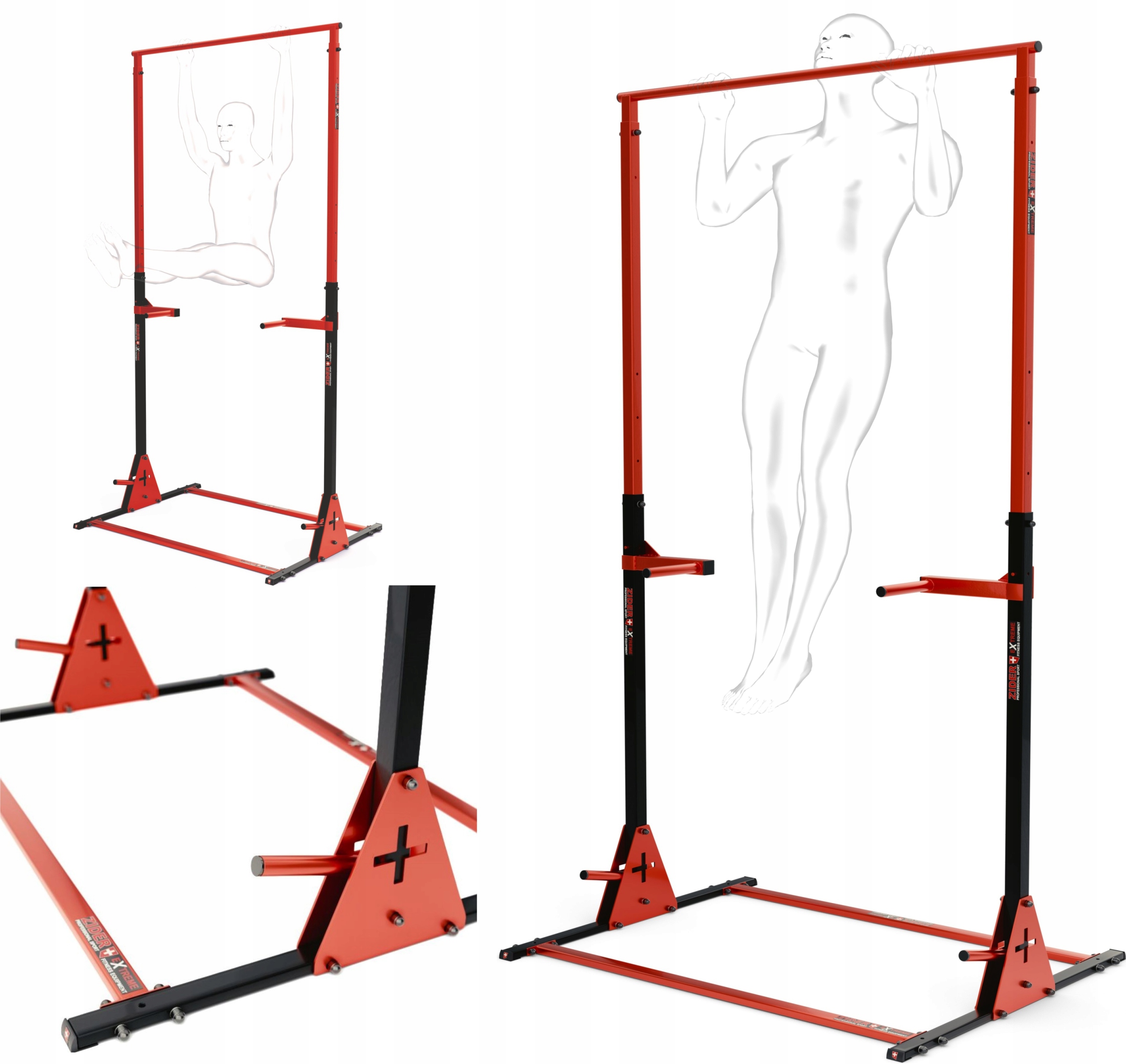 

Drążek Stacjonarny Do Podciągania +dip 400kg Zider