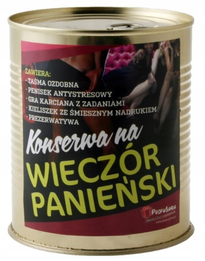 

Konserwa Na Wieczór Panieński Prezent Panna Młoda