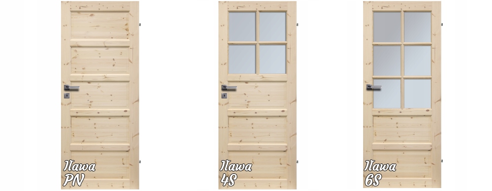 DRZWI WEWNĘTRZNE IŁAWA DREWNO SOSNA POKOJOWE 90 Marka inna