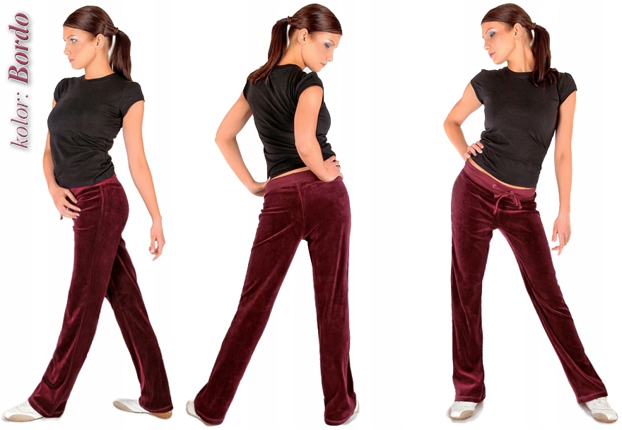 SPODNIE DRESOWE WELUROWE 4XL FITNESS DRESY Stan (wysokość w pasie) średni