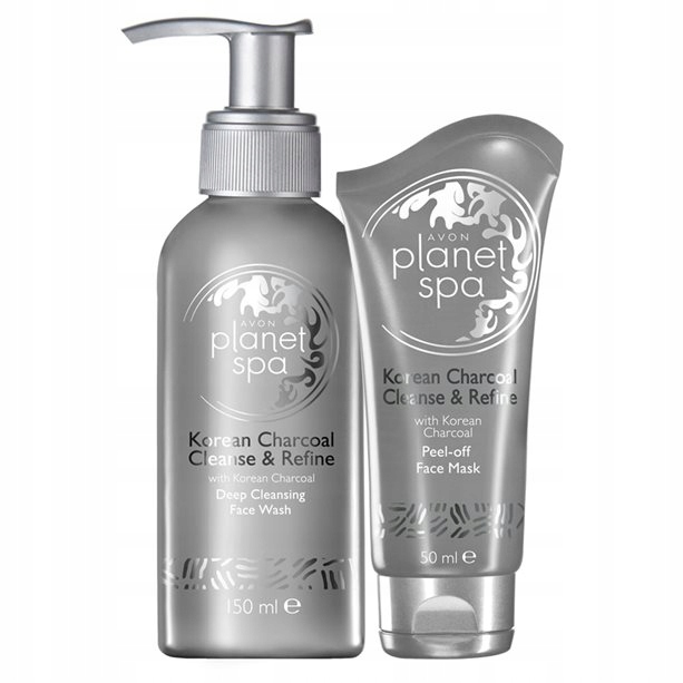 ZESTAW SPA AKTYWNY WĘGIEL PŁYN + MASECZKA AVON