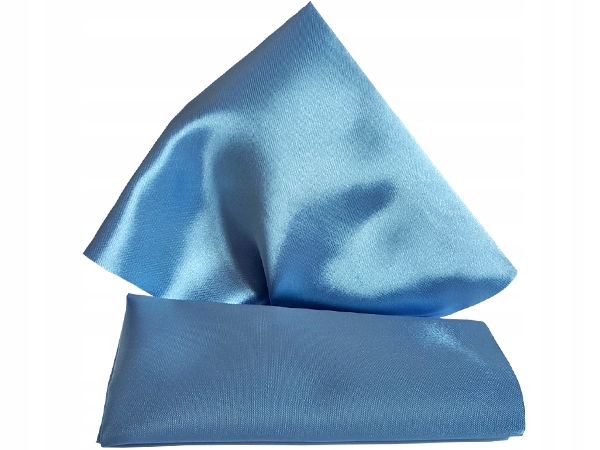 

Niebieska Gładka Poszetka Wypustka Butonierka