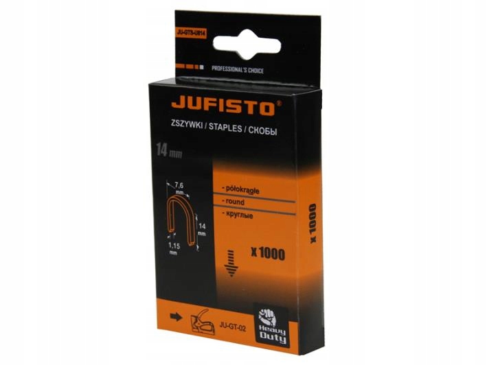 ZSZYWKI typu U (do kabli) 14 mm, 1000 szt.