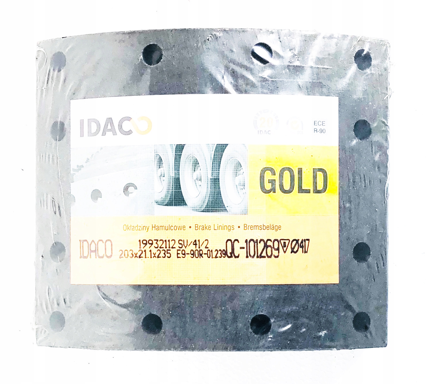 Okladzina hamulcowa SCANIA 19932 FI 417 kpl