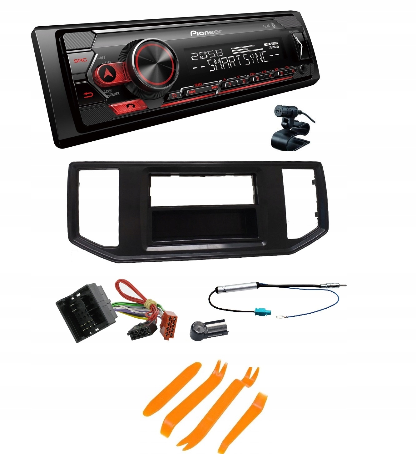 Pioneer MVH-S420BT Bluetooth Usb Radio Vw Crafter 2 montážny set