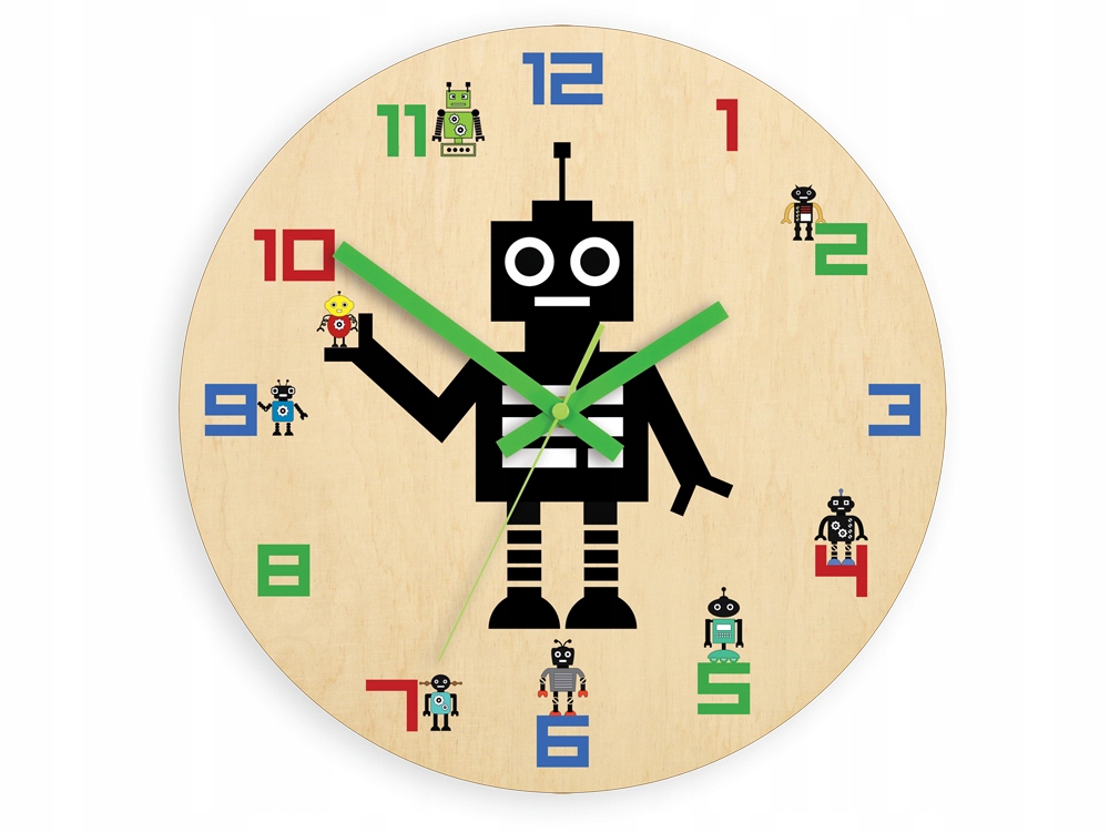

Zegar Ścienny Robot Ultra Cichy