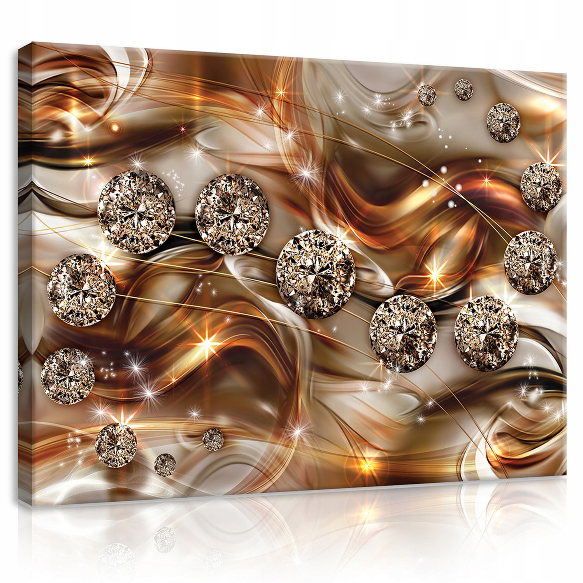 Obraz Diamanty Zlato Moderní Na Plátně Stěna Ložnice Obývací Pokoj 100x70