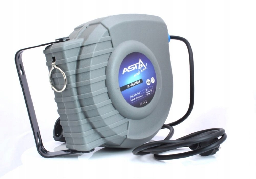 ZWIJACZ Z PRZEWODEM ELEKTRYCZNYM 15 M ASTA A-RH15M Waga produktu z opakowaniem jednostkowym 4.67 kg