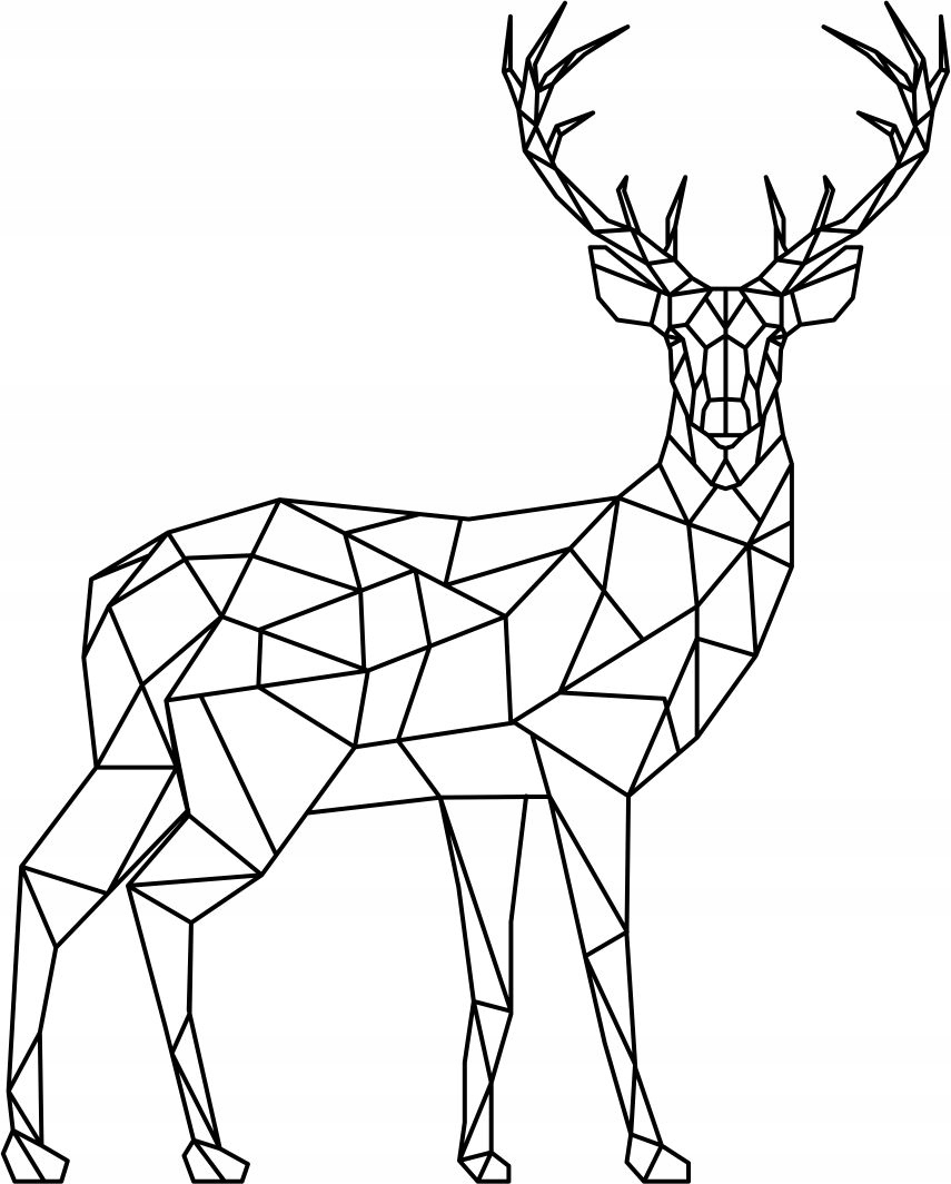 

Naklejka ścienna Geometryczny Jeleń nr 5 50cm
