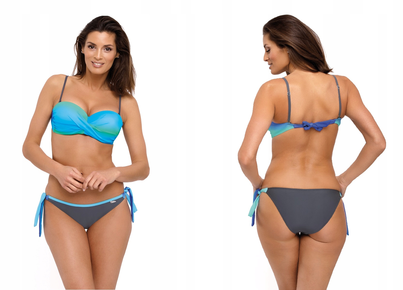 

Kuszący Strój Kąpielowy Bikini Push-up 533-2 L 40