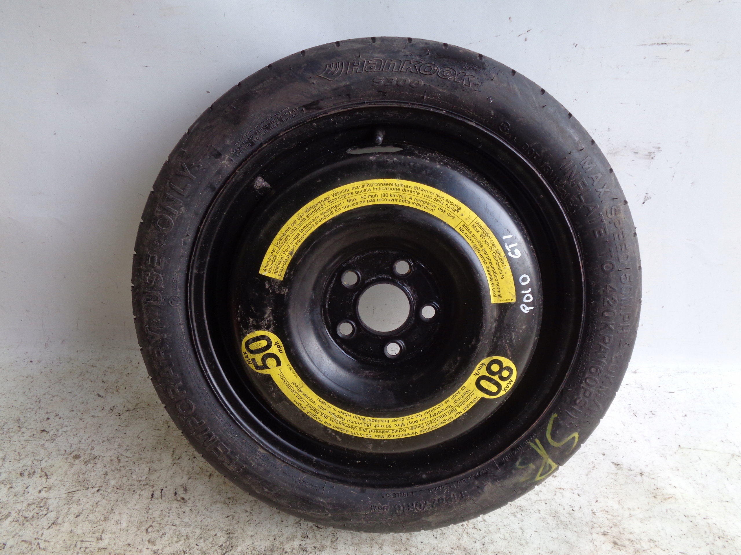 VOLKSWAGEN POLO V 08-17 ПІД'ЇЗНЕ КОЛЕСО 16