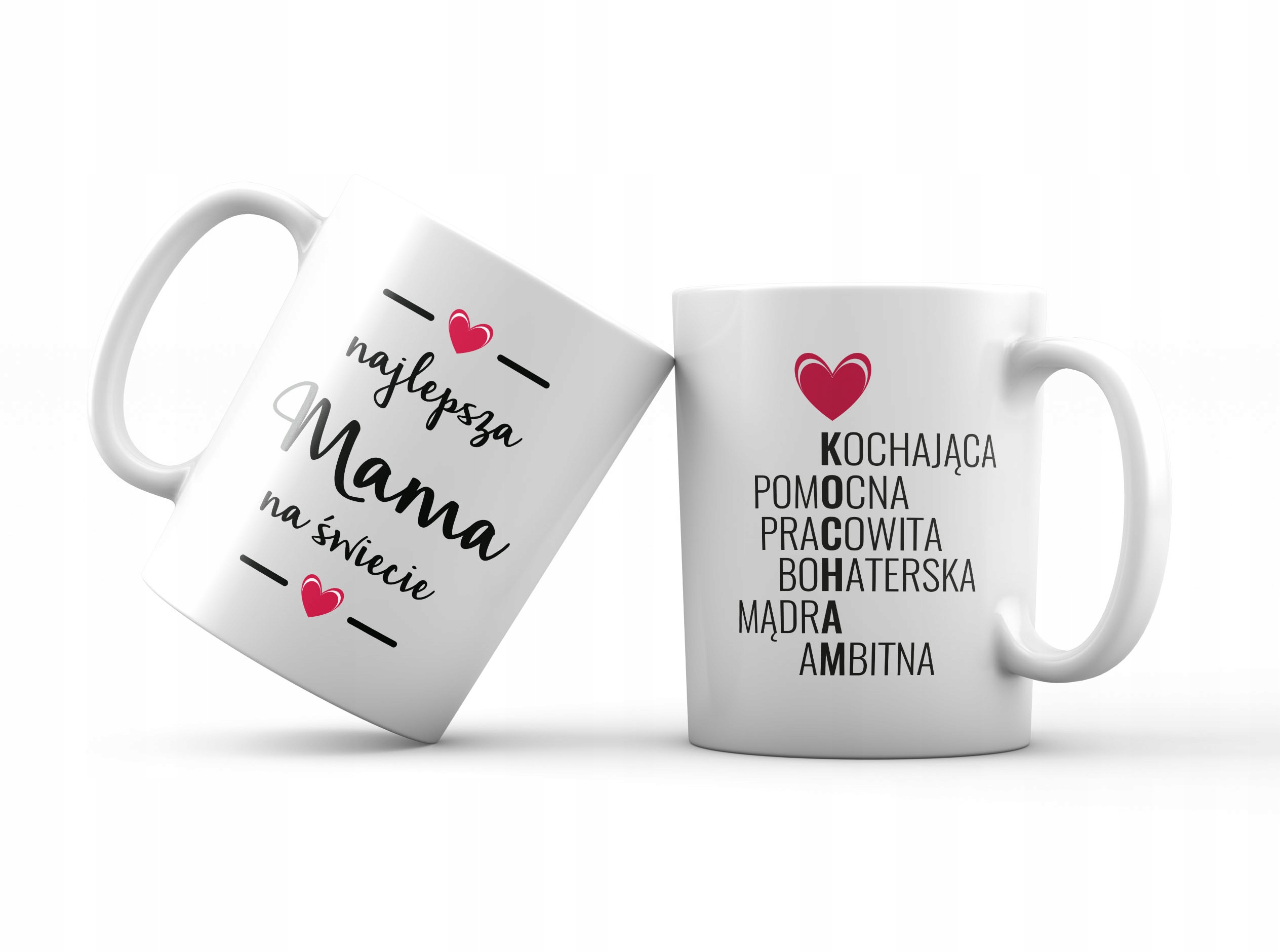 

Kubek Nadruk najlepsza mama tata ciocia