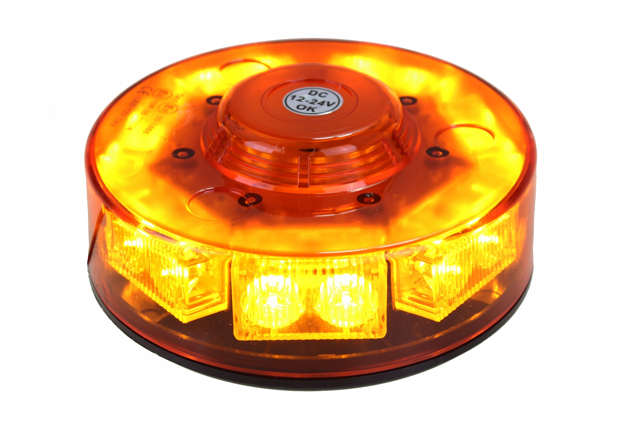 ФАРА ЛЕД НА ДАХ МИГАЛКА LED ЗАСТЕРЕЖЛИВИЙ 12-24v ОКРУГЛА НА МАГНІТ