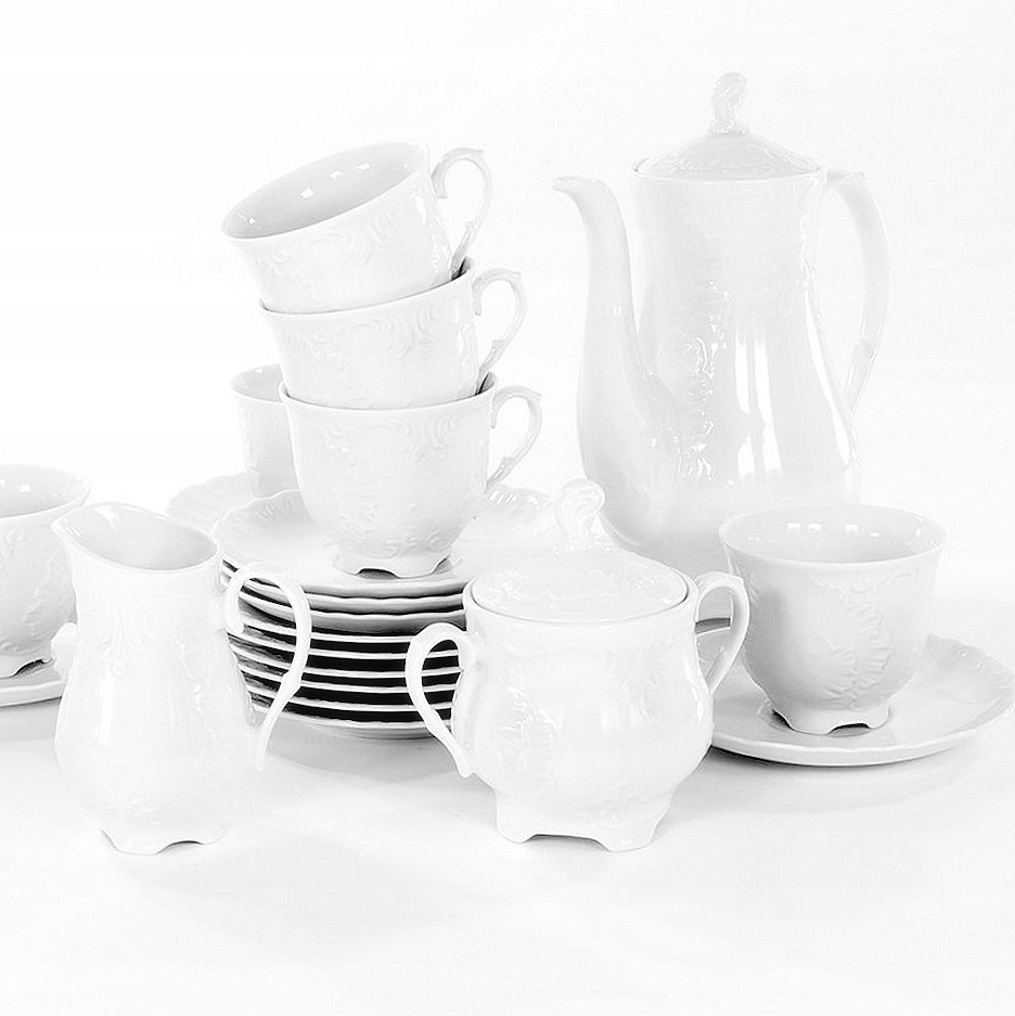 TALERZ OBIADOWY GŁĘBOKI ROCOCO CHODZIEŻ ĆMIELÓW PORCELANOWY BIAŁY 22,5 CM Rodzaj talerza obiadowy głęboki