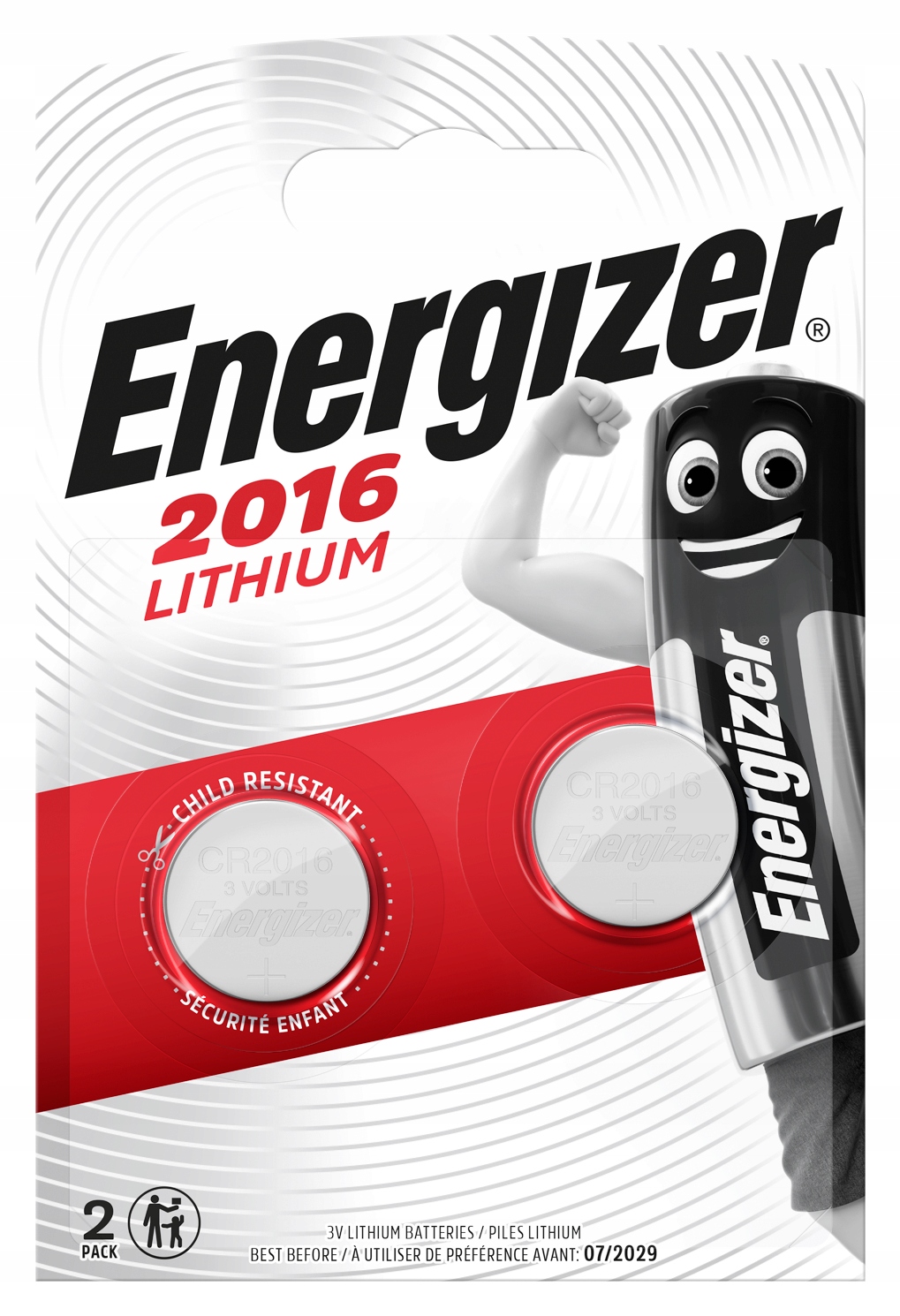 

2 x Bateria Litowa Mini Energizer CR2016