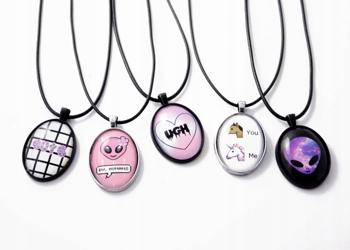 naszyjnik CREEPY CUTE wisiorek pastel goth grunge