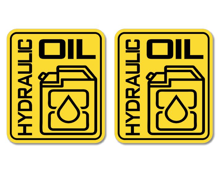 

Nalepki Płyn Hydrauliczny oznaczenie Hydraulic Oil
