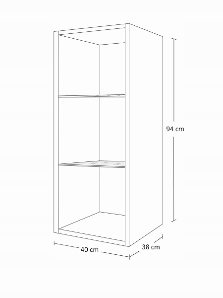 Meblościanka ANTON / biały połysk / nowoczesna Montaż meble do samodzielnego montażu