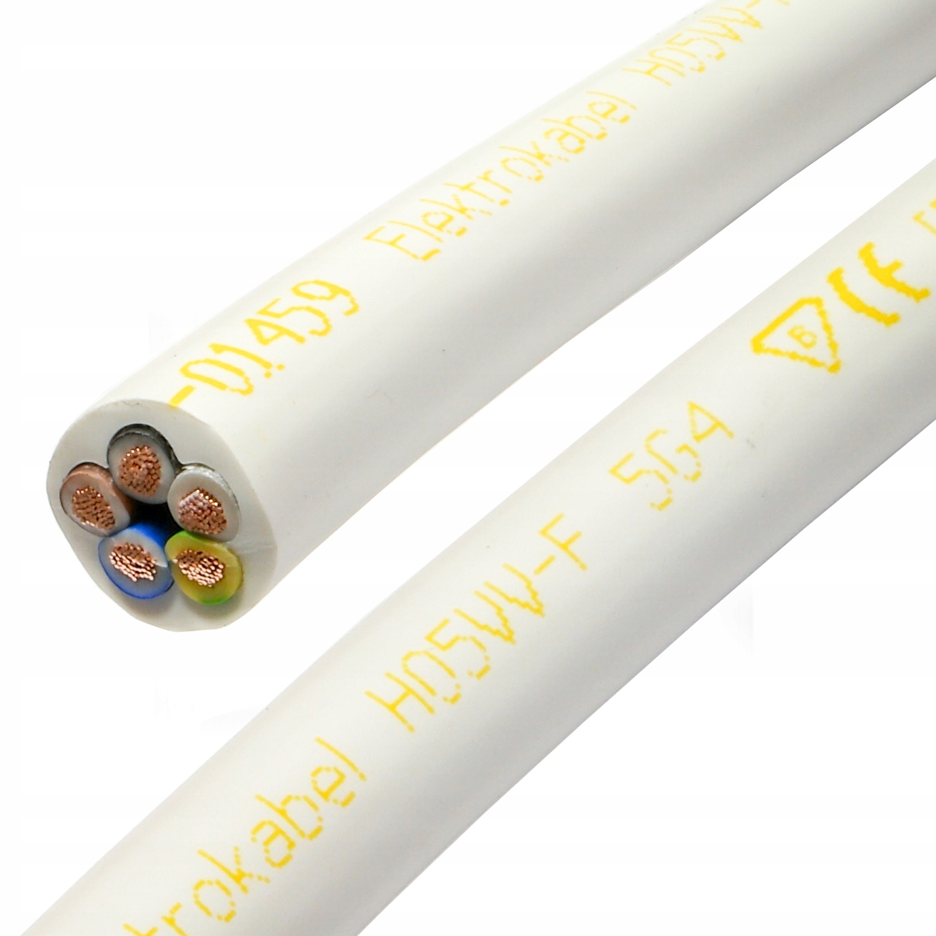 

Przewód kabel Owy 5x4mm Linka Cu okrągły biały