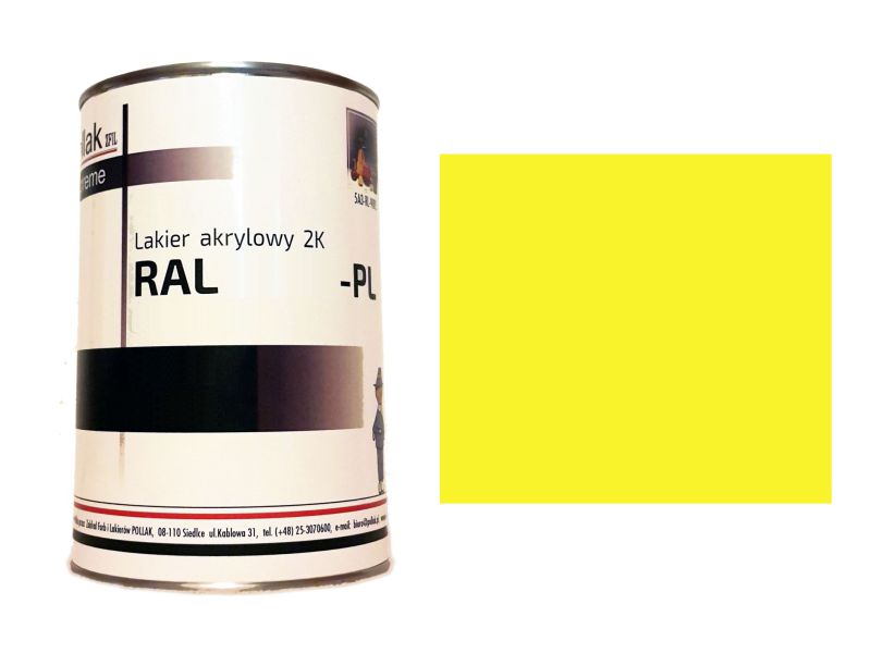 Lakier Akrylowy 2K RAL 1018 ZOLTY CYNKOWY 4 L
