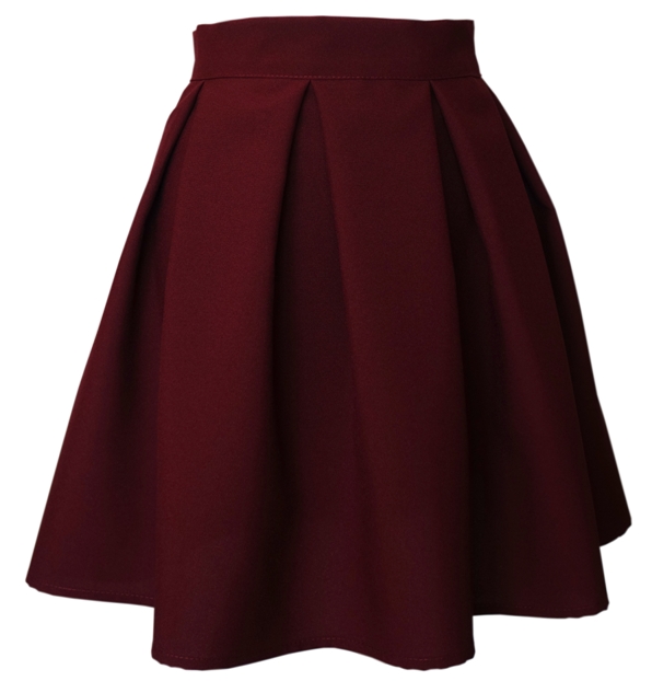 POLSKA BURGUNDOWA SPÓDNICA SPÓDNICZKA XS 34 BORDO Marka inna