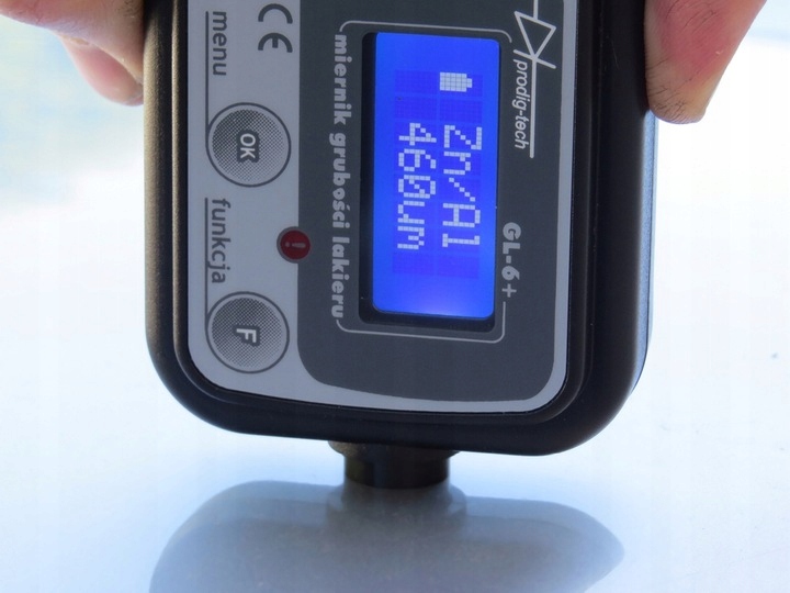 Miernik tester czujnik grubości lakieru GL-6+ Marka Prodig-Tech
