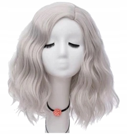 

Peruka Cosplay 40 CM Bob Glam Rock Szara