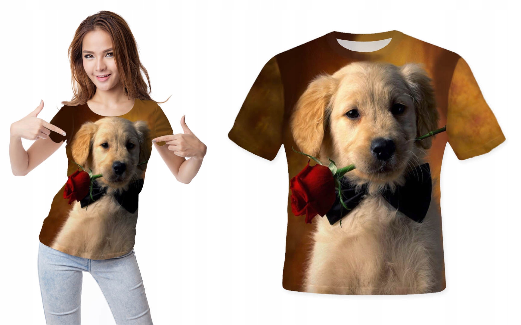 

Koszulka 3D Fullprint Szczeniaczek M NADRUK3D