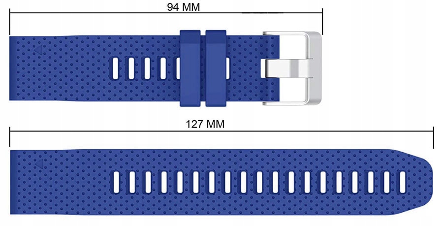 NIEBIESKI Silikonowy Pasek Garmin FENIX 5S PLUS Model Fenix 5S Plus