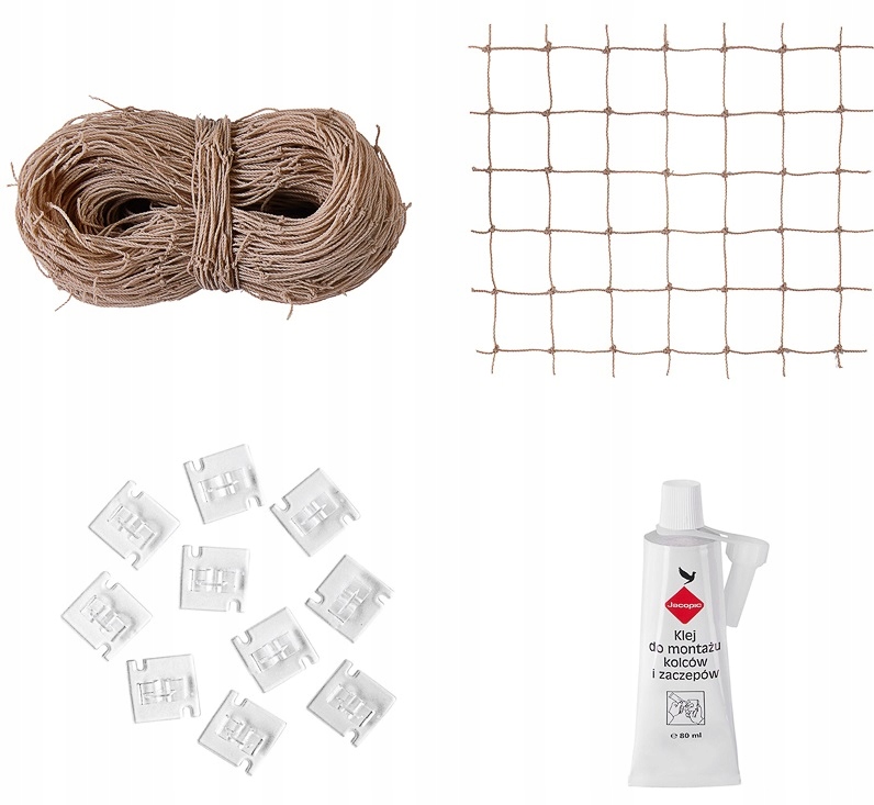 Levně Set Síťka Na Balkon Pro Kočky Holubice 6x2m, Očko 50mm, Bez Vrtání
