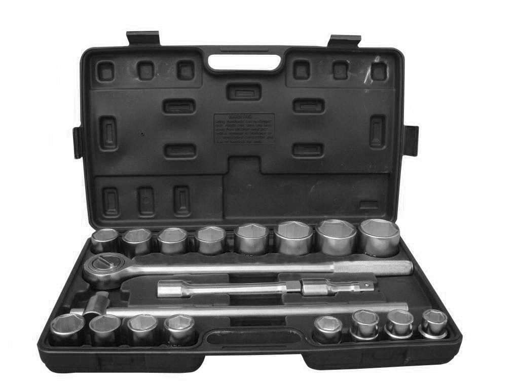 KLUCZE NASADOWE 21el 6-kątne 19-50 TIR NASADKI ZESTAW KLUCZY