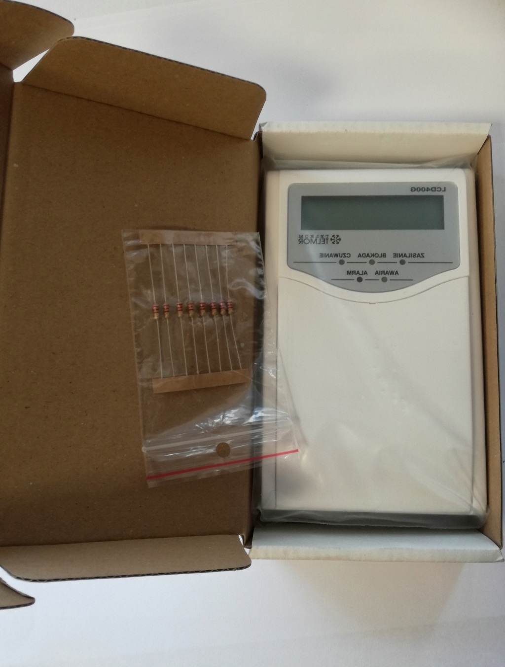 MANIPULATOR KLAWIATURA TMA-LCD400G ALARM Typ alarmu przewodowy