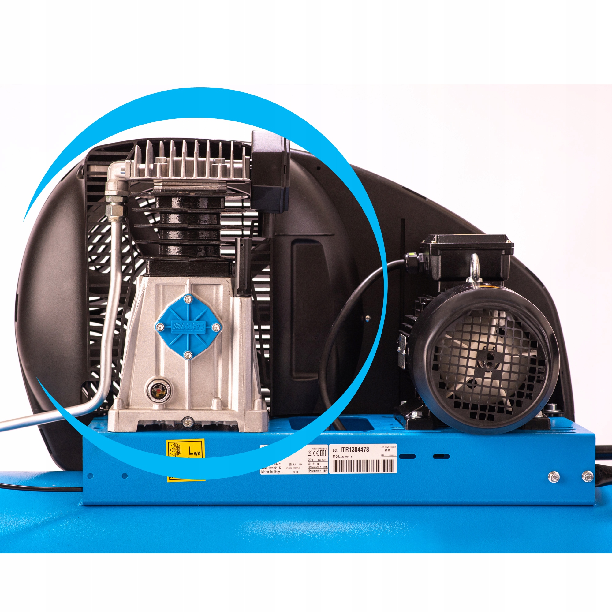 ABAC - Sprężarka kompresor tłokowy A29B 150 CM3 Wydajność efektywna 320 l/min