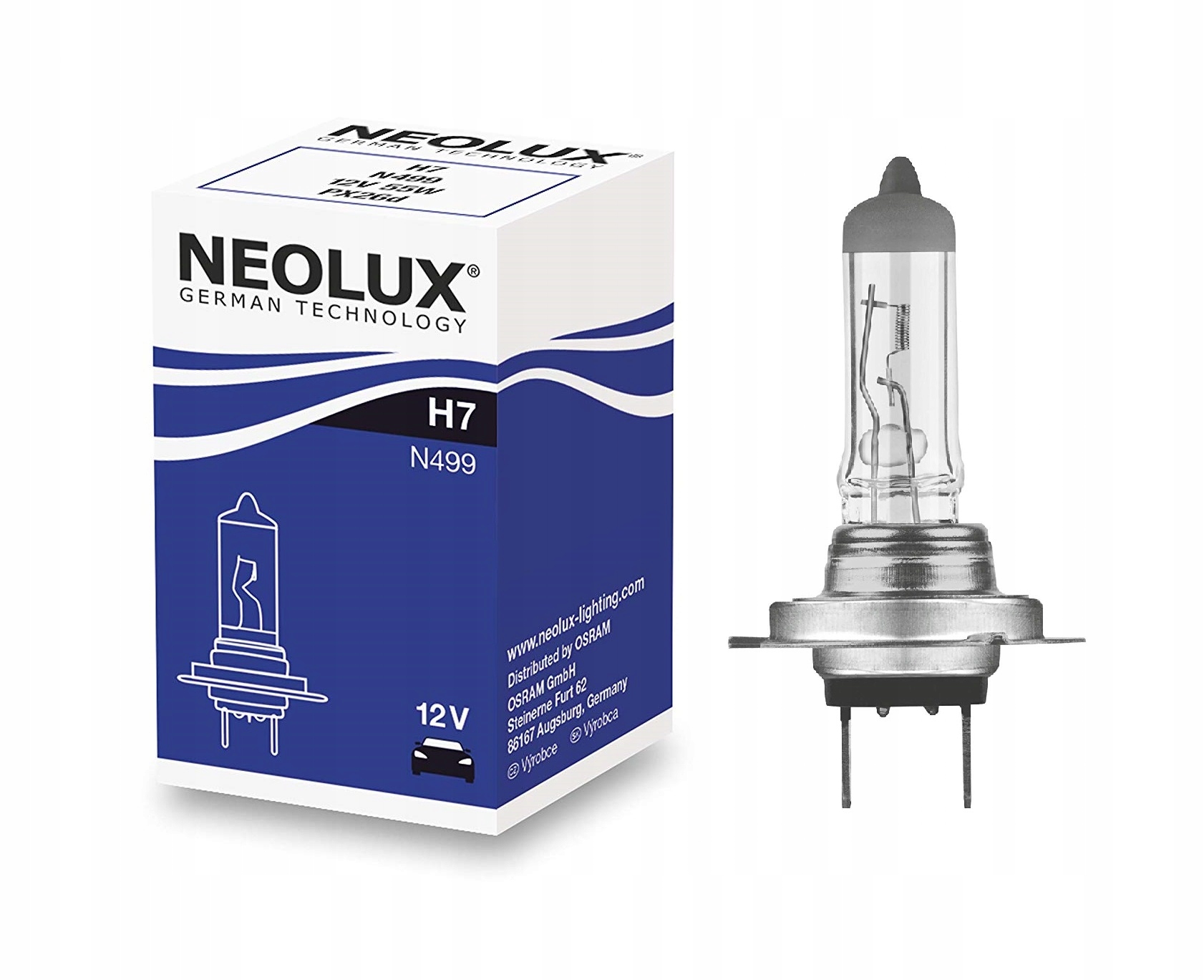 

Żarówka H7 Neolux Osram 12V 55W Standard