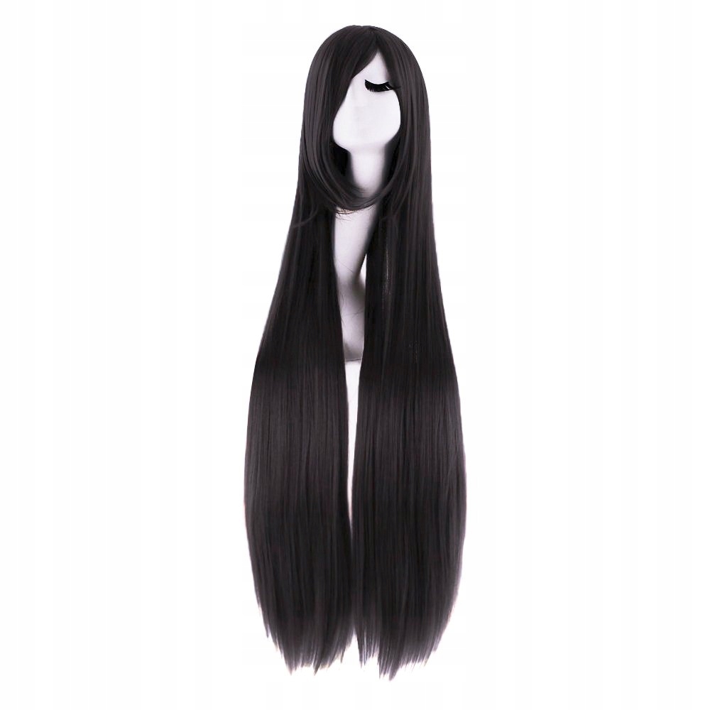 

Peruka Włosy Długie 100cm Czarne Krucze Anime W24