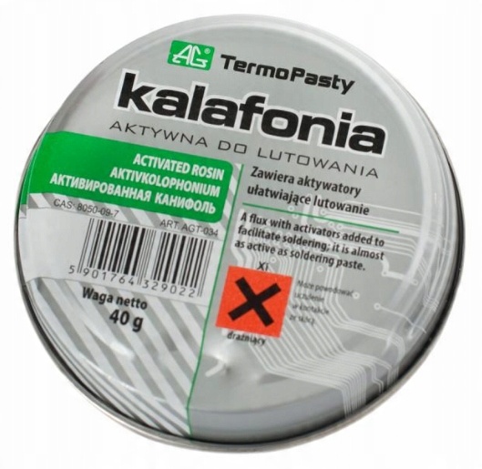 

Kalafonia aktywna do lutowania 40g 060604