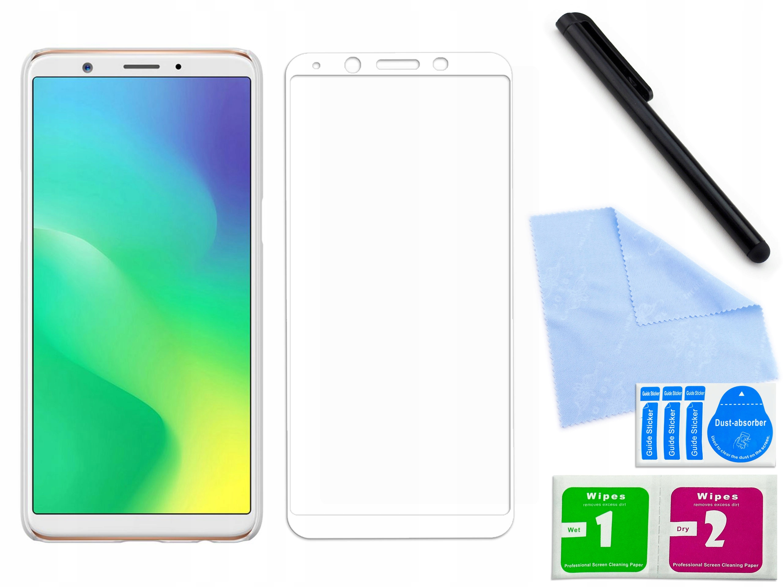 

Zaokršglone szkło 3D hartowane do Oppo A79 Białe