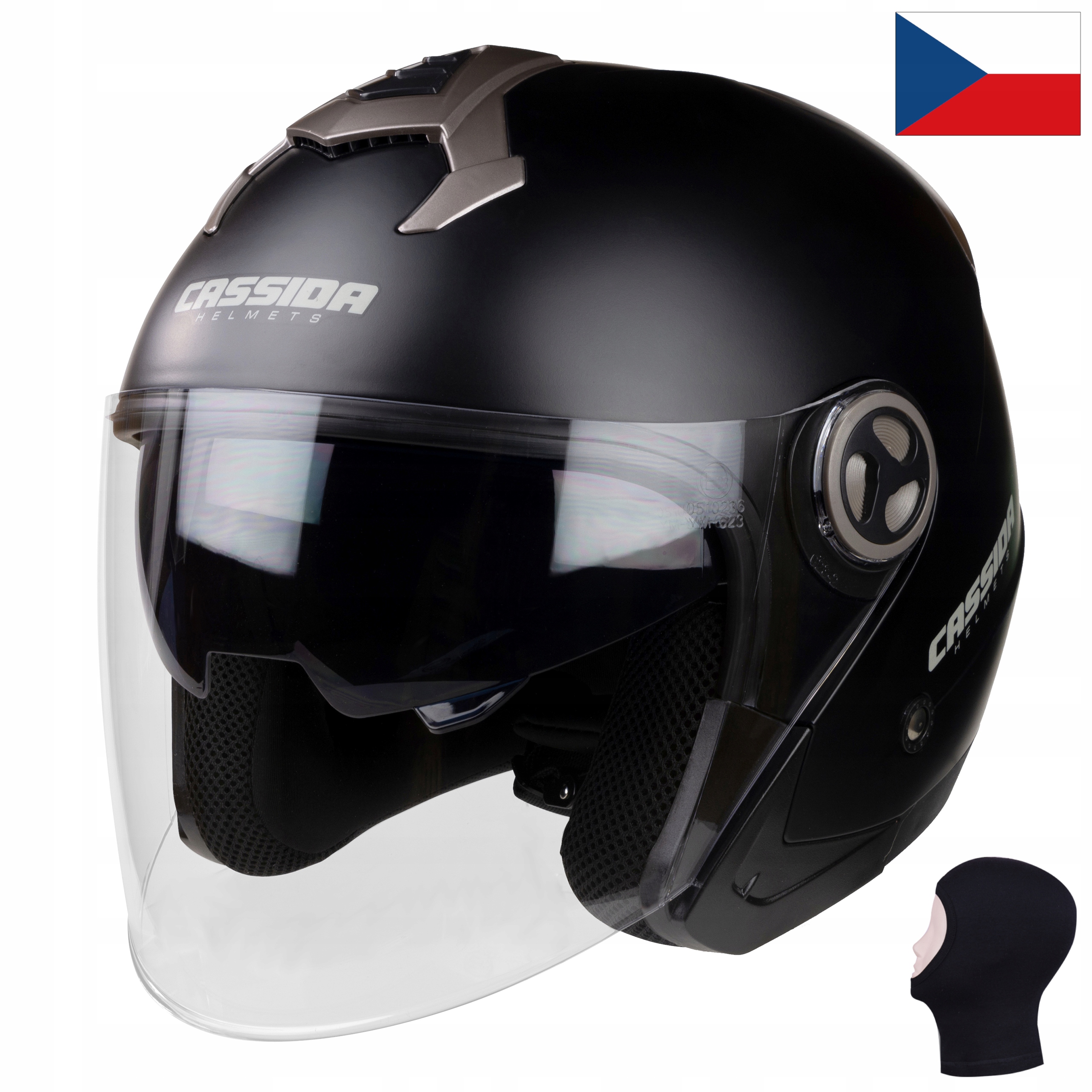 KASK MOTOCYKLOWY MAGNUM MAT CASSIDA + KOMINIARKA S Producent Cassida