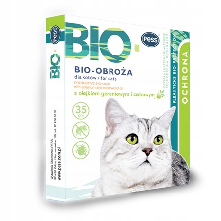 

Pess Obroża Biologiczna Pchły Kleszcze Kot 35cm