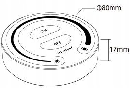 FUT087 Milight Pilot KOŁO mono 1-strefowy ster LED EAN (GTIN) 5901885267746