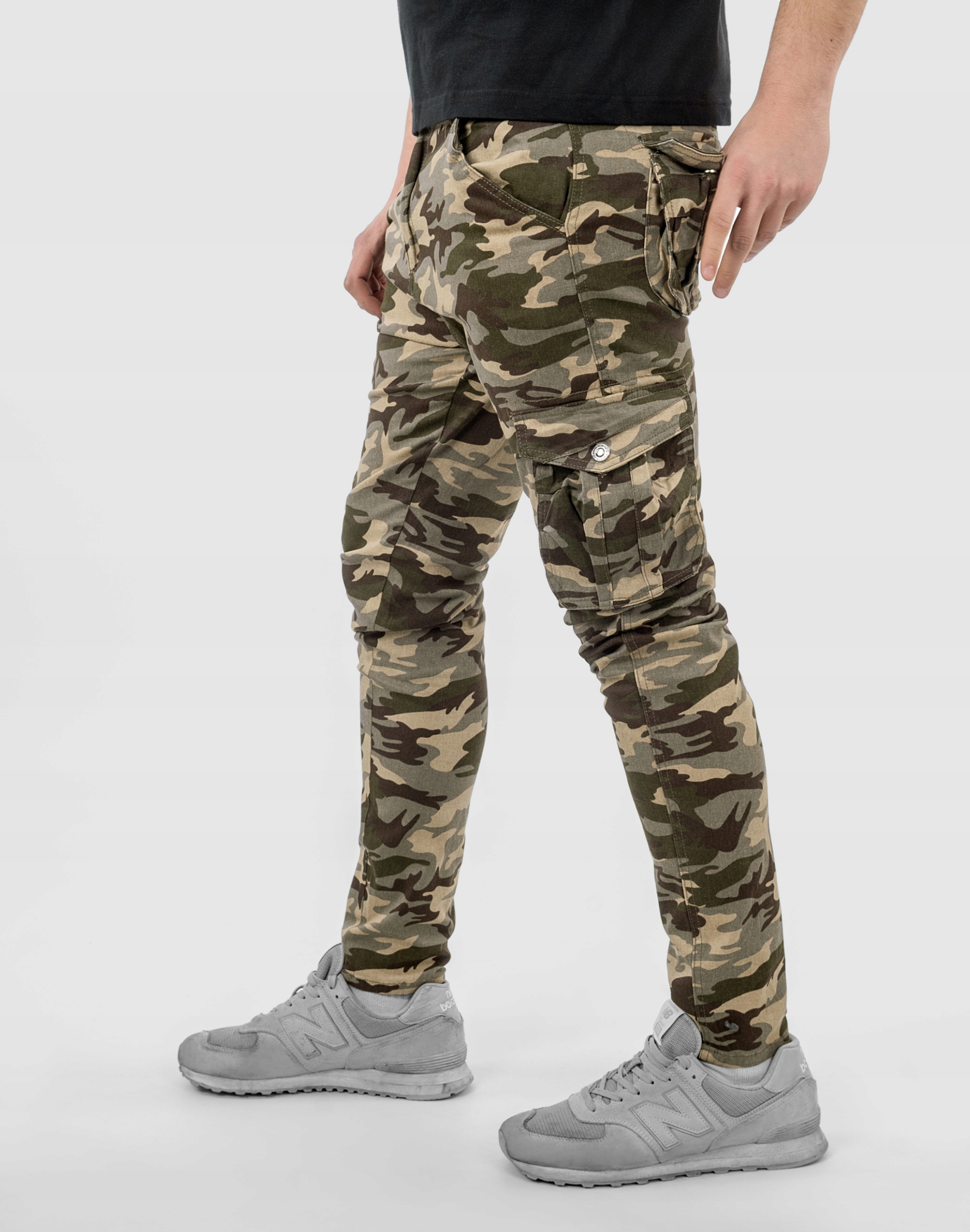 Spodnie Bojówki Moro Wojskowe Męskie ZD17 r 80 cm Wzór dominujący moro