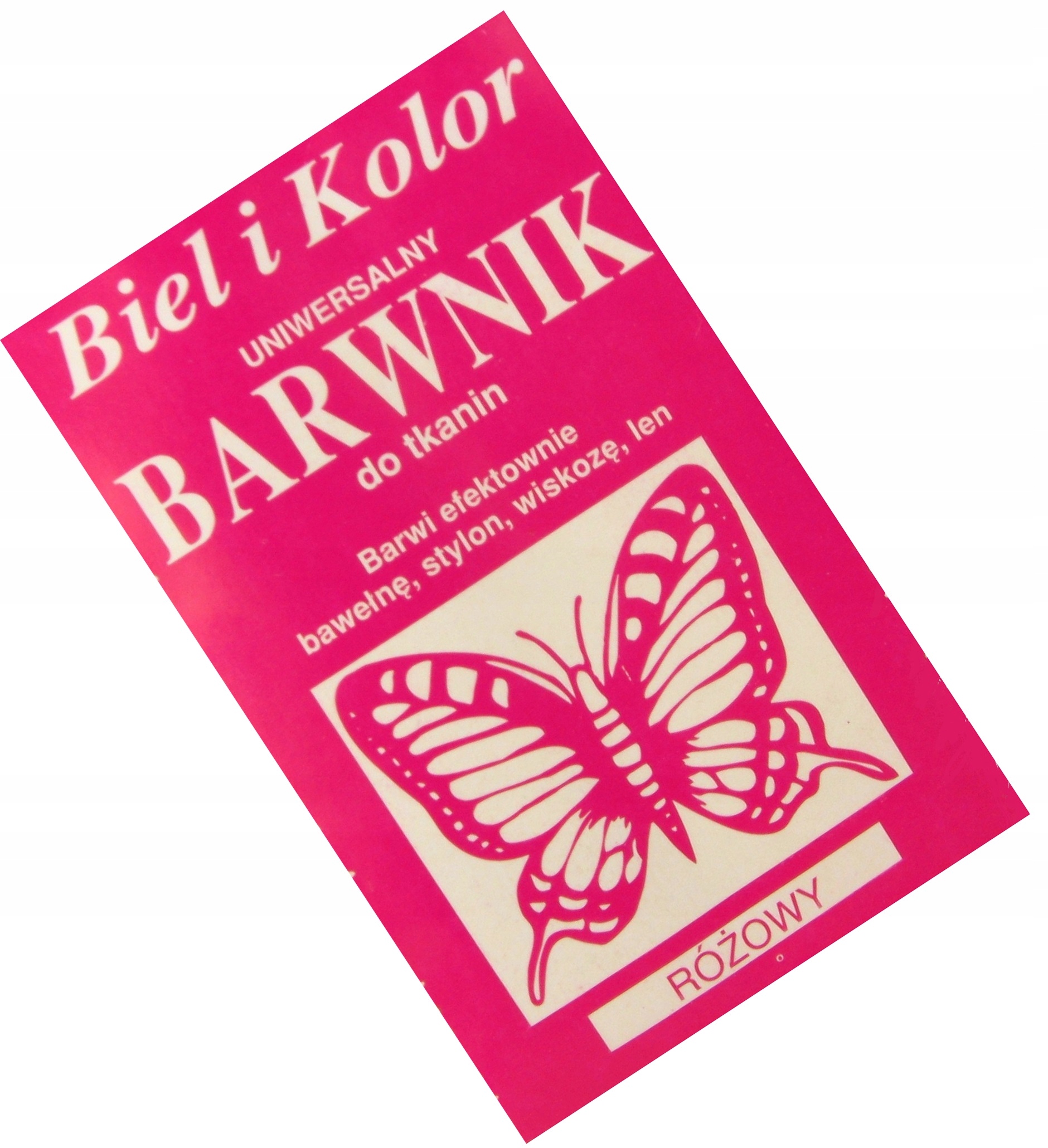 

Barwnik do Tkanin Bawełny Lnu Stylonu Różowy