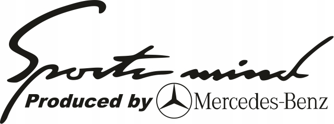 

Sport Mind Mercedes Benz 2 naklejki 40 x 15 cm