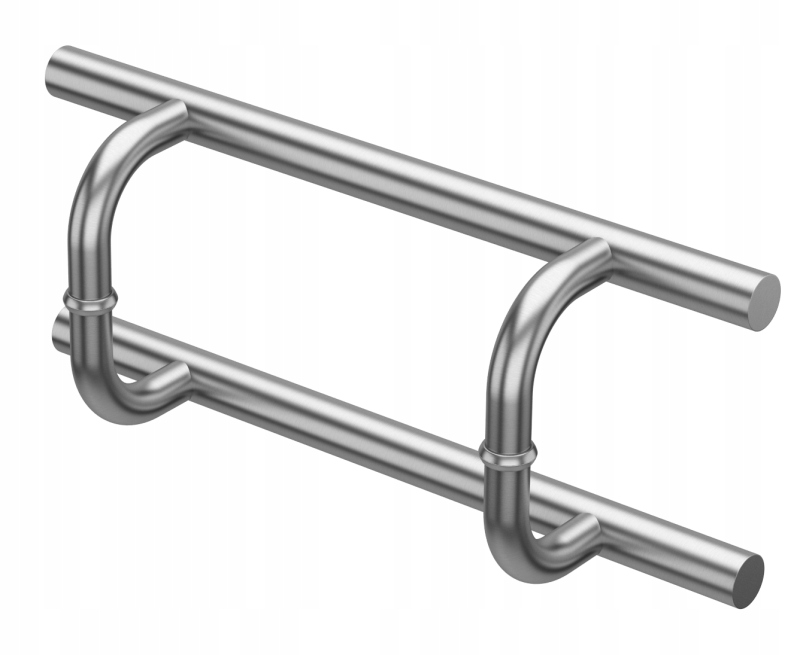 

Pochwyt dwustronny drzwi Inox L-1800 fi32 wygięty
