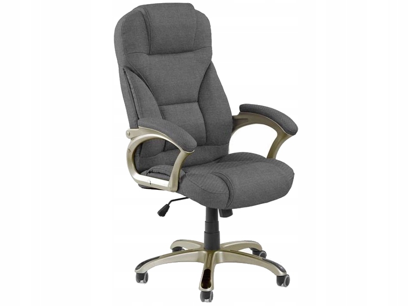 Fotel obrotowy Desmond 2 biurowy c. popiel tkanina