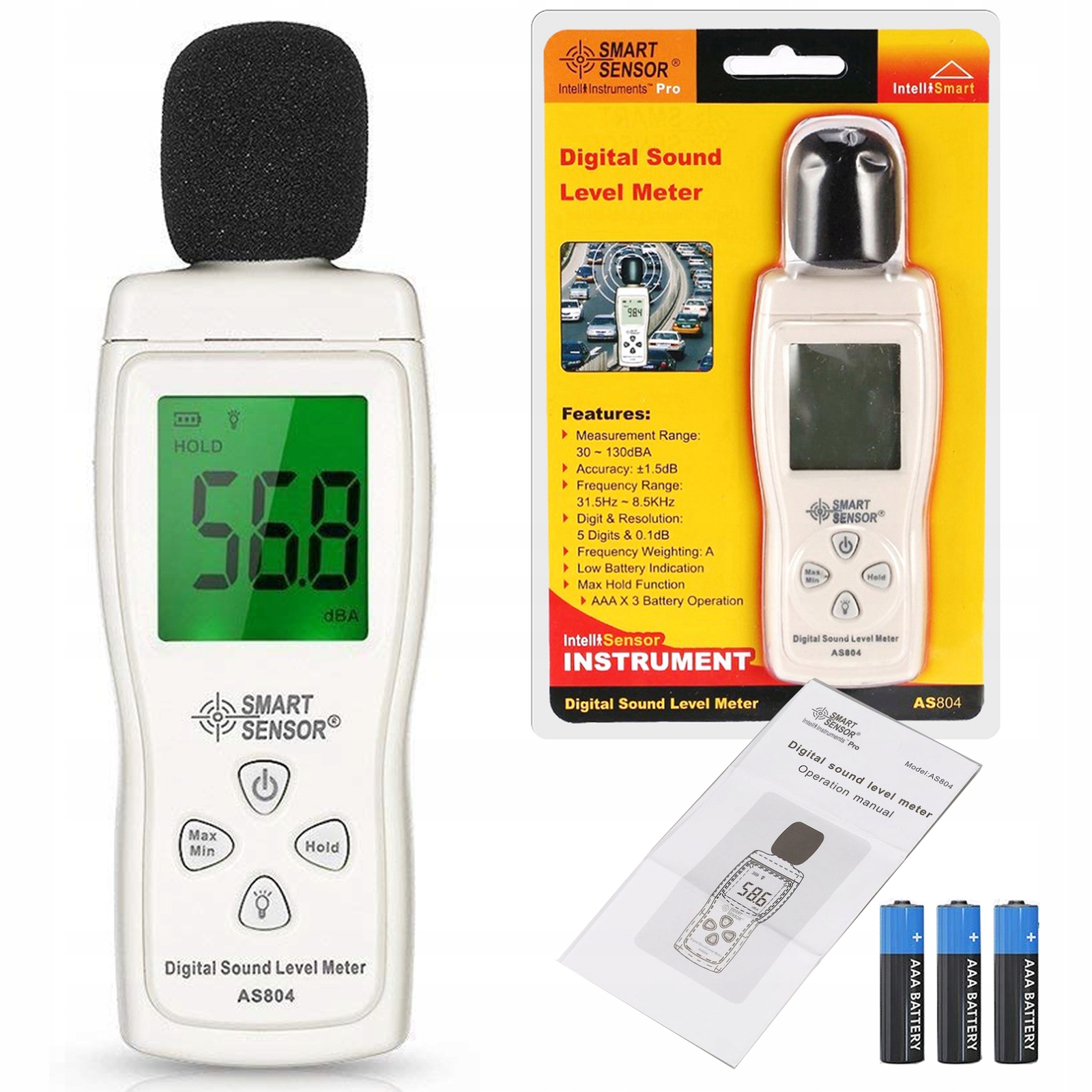 

Miernik Poziomu Hałasu Dźwięku Sonometr Głośności