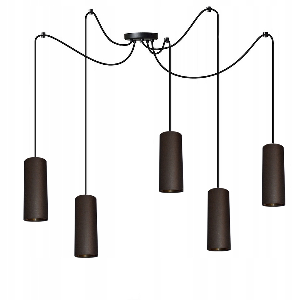 

Lampa Tuba Pająk 5 Wisząca Sufitowa NOWOCZESNA4kol