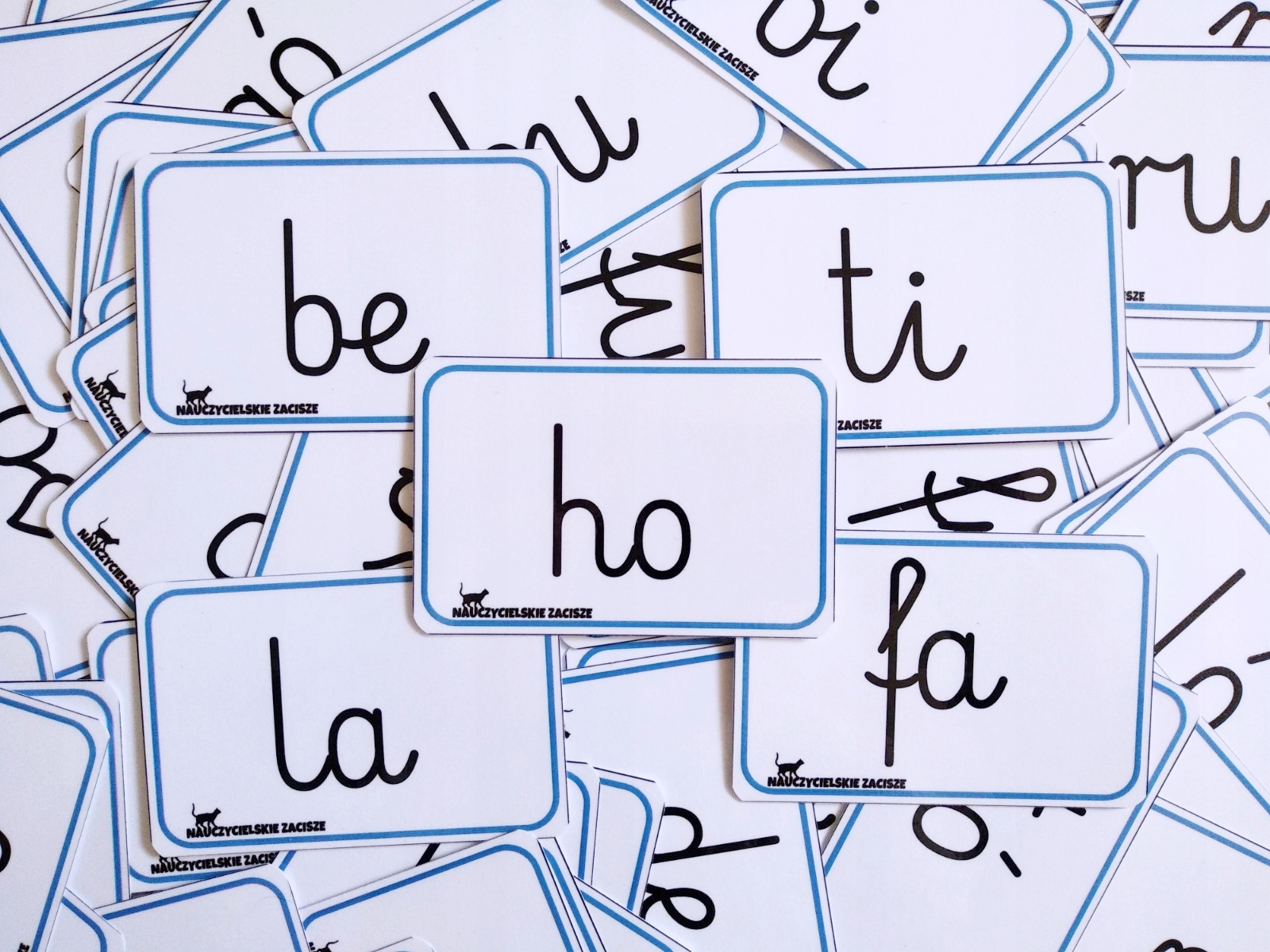 SYLABY OTWARTE | PISANE | 153 karty | 6 x 9 cm